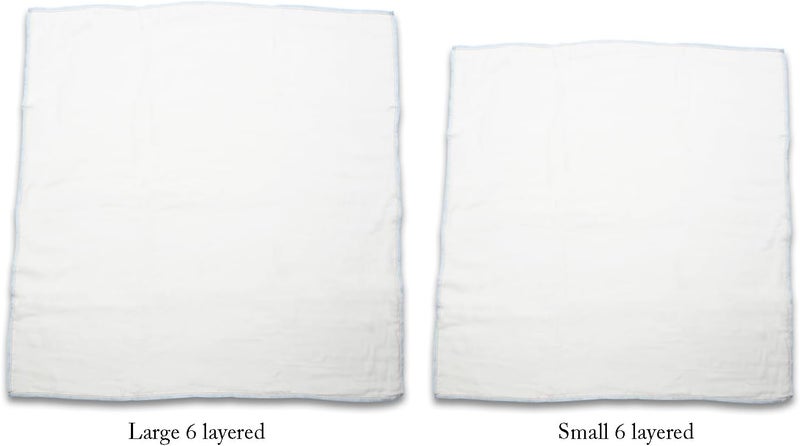 Leakmaster Adult Cloth Diapers - Muslin Weave 100% Cotton Flat Diapers - Use with Pins or Fasteners - Absorbent Solution - Size 2, 6 Layers Thick - 36x36 in - Image 3